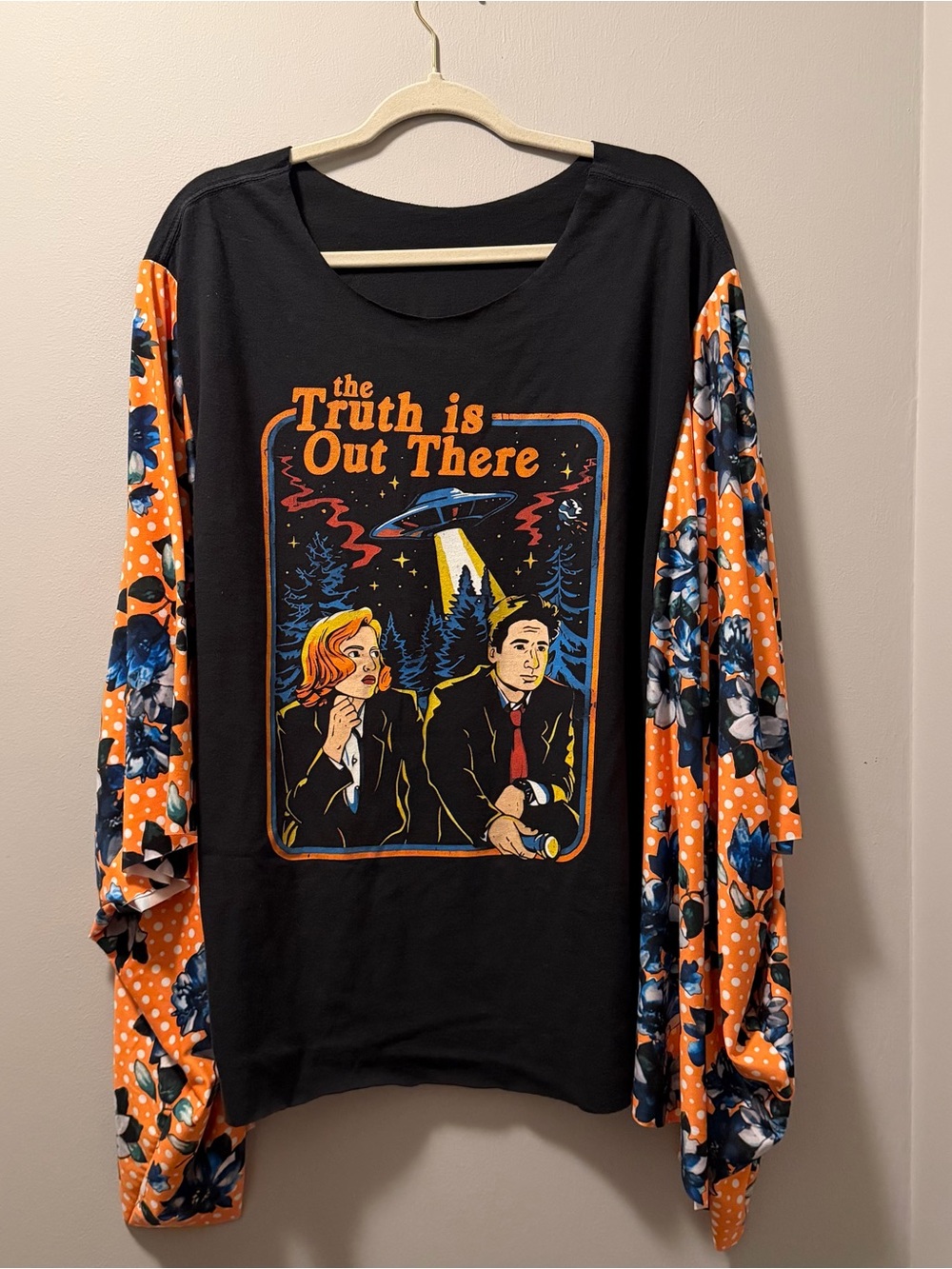 The truth is out there poncho upcycle